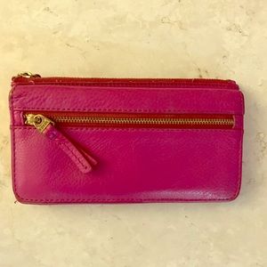 Fossil hot pink magenta wallet